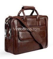 Corporate Design Official AND Laptop Leather Bag (264-Chocolate)